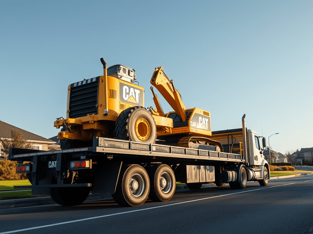 The current image has no alternative text. The file name is: construction-flatbed-truck-with-catapillar-machine-on-it.png